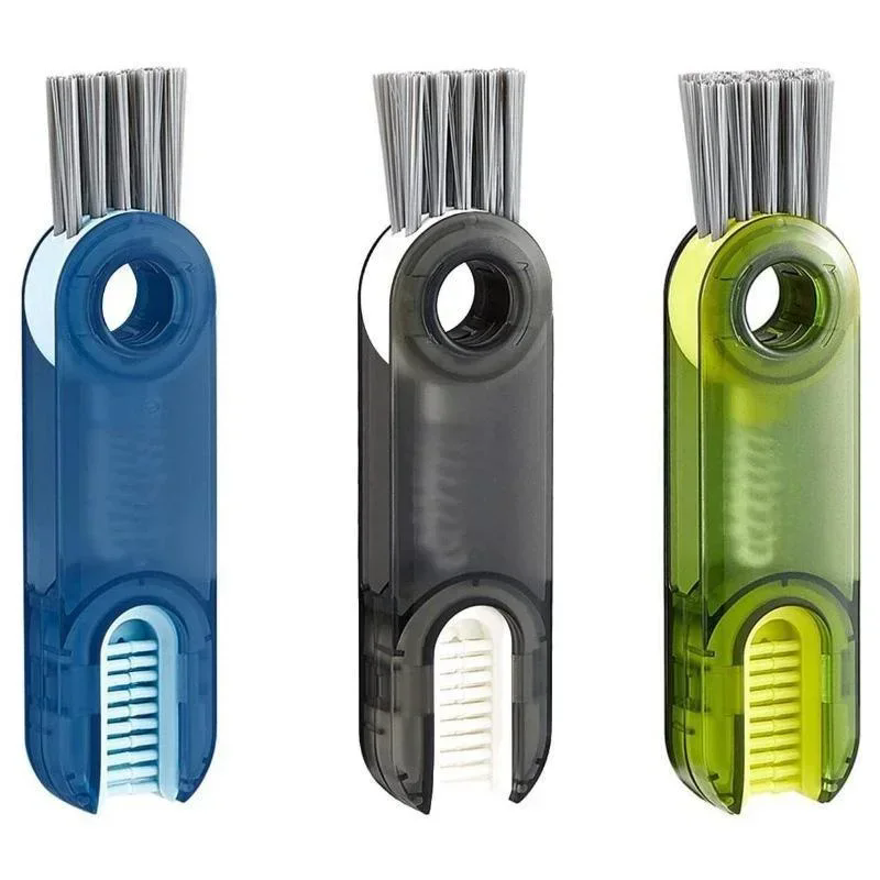 1PC cleaning brush three in one cup brush water cup cleaning artifact thermos bottle gap U-shaped cup mouth cup lid brush