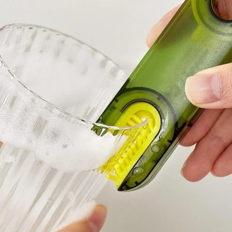 1PC cleaning brush three in one cup brush water cup cleaning artifact thermos bottle gap U-shaped cup mouth cup lid brush