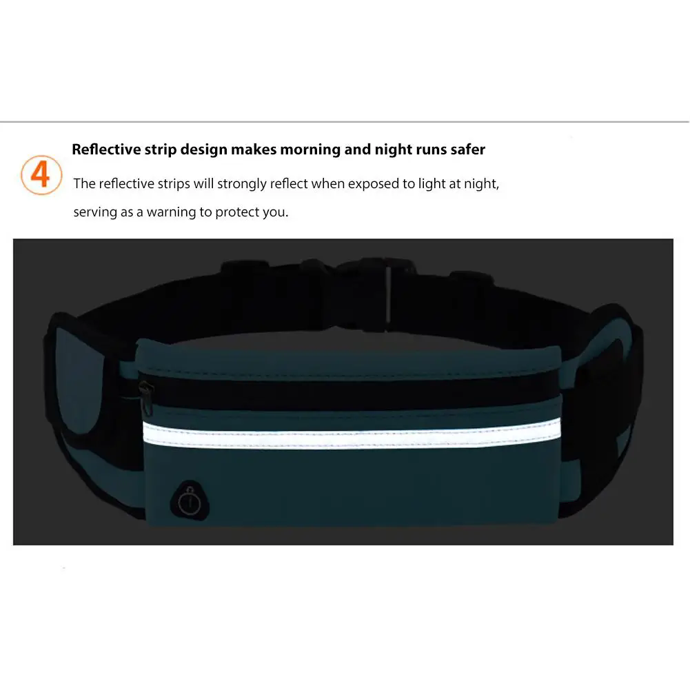 1PC  New Running Bag Cycling Bag Waist Bag Belt Bag Waterproof Sports Fanny Pack Mobile Phone Case Gym Running Jogging Run Pouch
