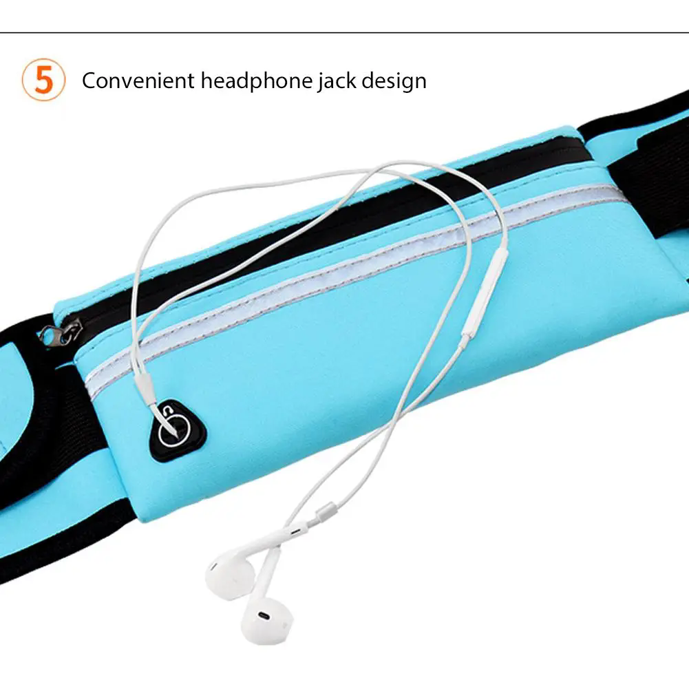 1PC  New Running Bag Cycling Bag Waist Bag Belt Bag Waterproof Sports Fanny Pack Mobile Phone Case Gym Running Jogging Run Pouch