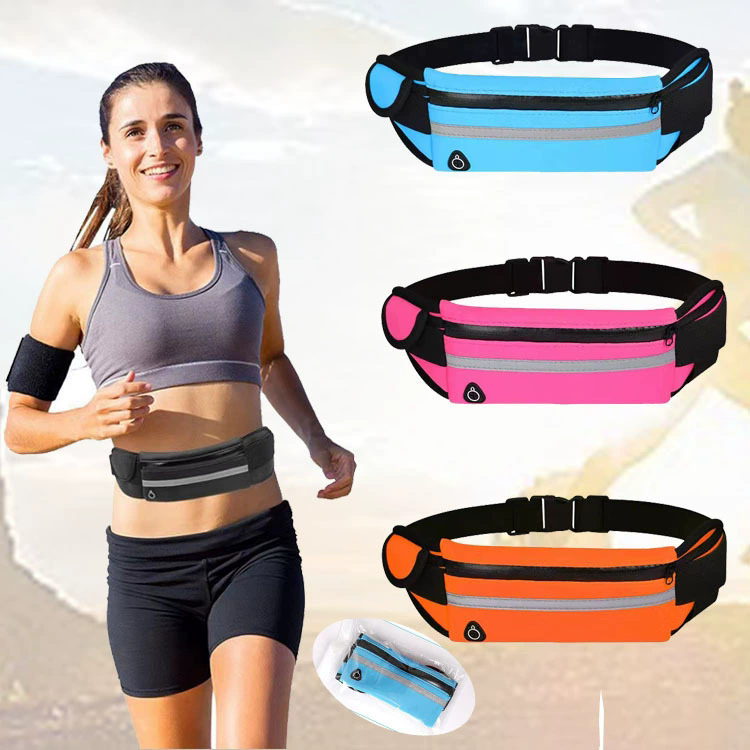 1PC  New Running Bag Cycling Bag Waist Bag Belt Bag Waterproof Sports Fanny Pack Mobile Phone Case Gym Running Jogging Run Pouch