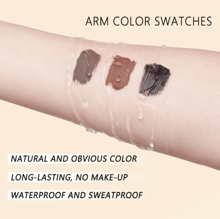 1 Set   Eyelashes and Eyebrow Tint Dye Eyebrow Dye Waterproof Long-lasting Eyebrow Brow Kit Semi Permanent Eyebrow black brown view 7