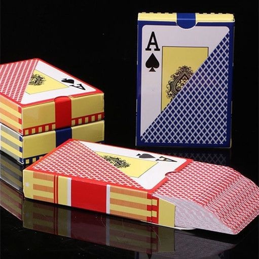 1 Pack Universal Durable Baccarat Texas Poker Cards Plastic Playing Cards Waterproof Smooth Poker Card Board Bridge Games