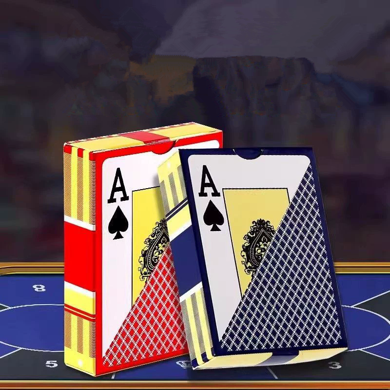 1 Pack Universal Durable Baccarat Texas Poker Cards Plastic Playing Cards Waterproof Smooth Poker Card Board Bridge Games