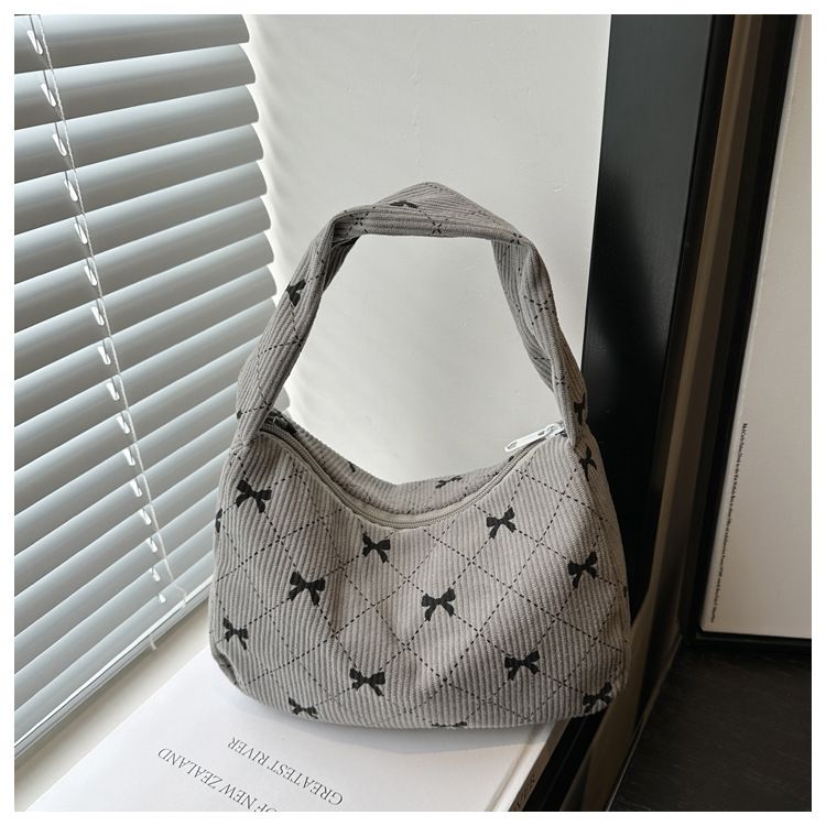 1PC  Trendy Large Capacity Shoulder Bag Trendy Casual Underarm Bag Bownot Commuting Bag Party Top-Handle Bags