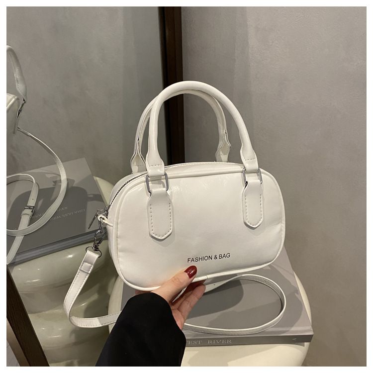 Retro Pu Leather Shoulder Pillow Bags for Women Simple Solid Color Ladies Phone Crossbody Bag Casual Female Handbag Purse Clutch