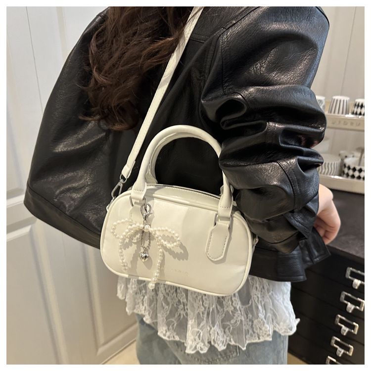 Retro Pu Leather Shoulder Pillow Bags for Women Simple Solid Color Ladies Phone Crossbody Bag Casual Female Handbag Purse Clutch