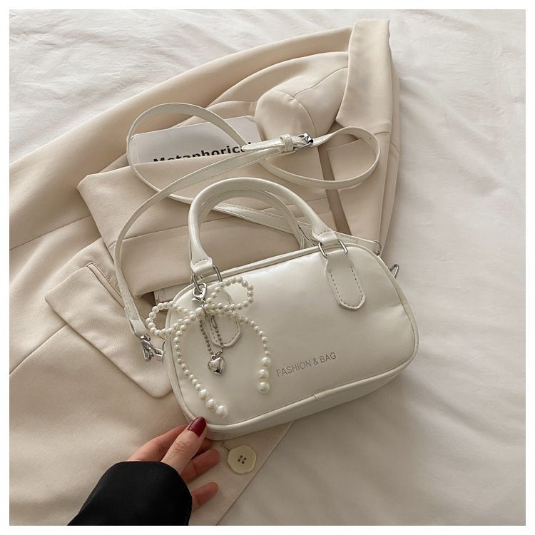 Retro Pu Leather Shoulder Pillow Bags for Women Simple Solid Color Ladies Phone Crossbody Bag Casual Female Handbag Purse Clutch