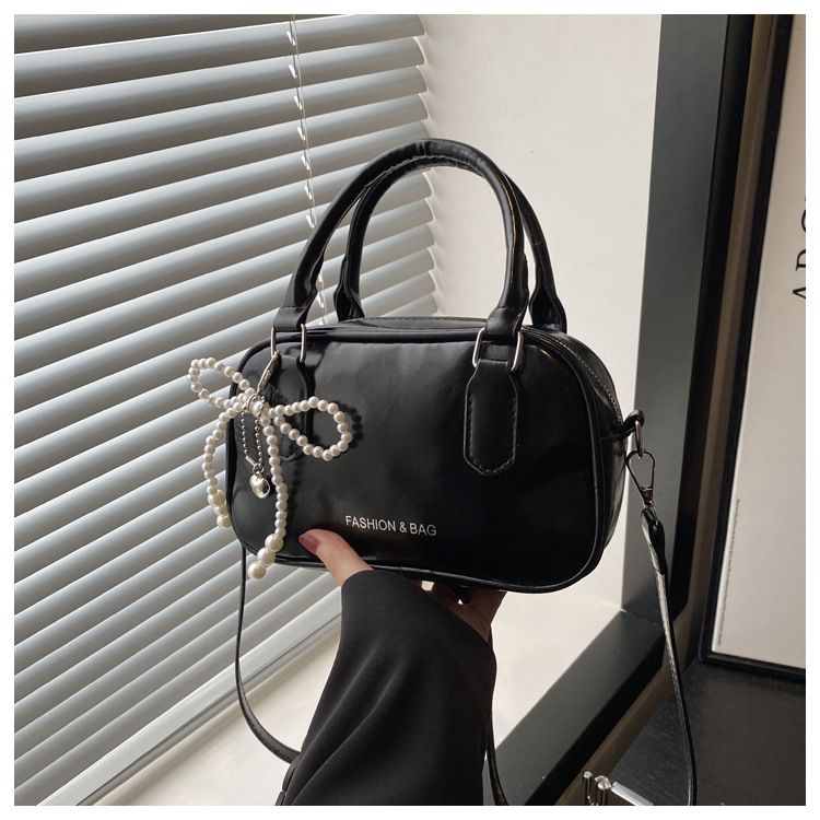 Retro Pu Leather Shoulder Pillow Bags for Women Simple Solid Color Ladies Phone Crossbody Bag Casual Female Handbag Purse Clutch