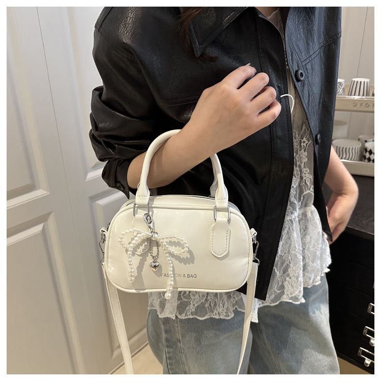Retro Pu Leather Shoulder Pillow Bags for Women Simple Solid Color Ladies Phone Crossbody Bag Casual Female Handbag Purse Clutch
