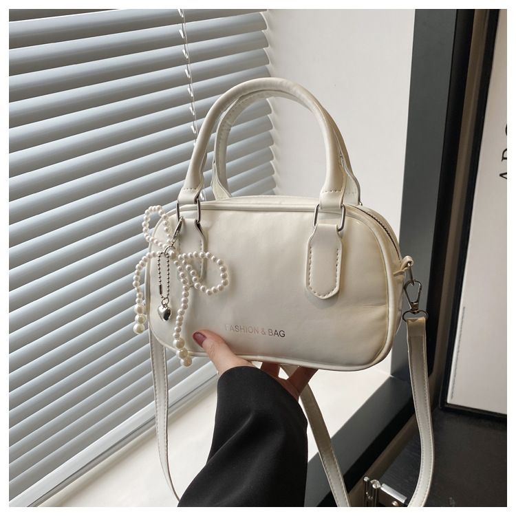 Retro Pu Leather Shoulder Pillow Bags for Women Simple Solid Color Ladies Phone Crossbody Bag Casual Female Handbag Purse Clutch