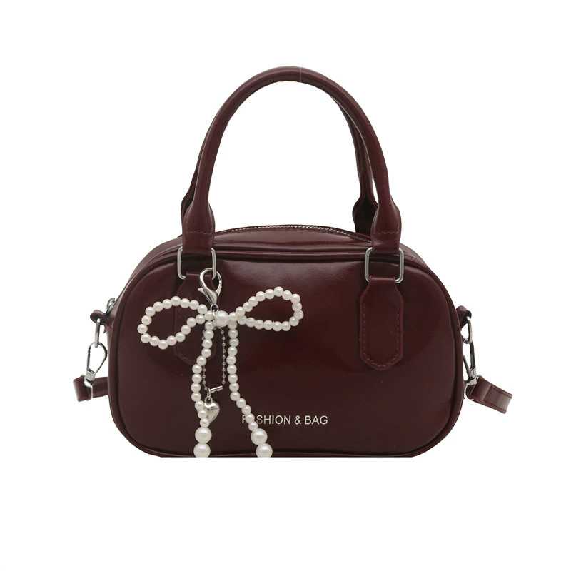 Retro Pu Leather Shoulder Pillow Bags for Women Simple Solid Color Ladies Phone Crossbody Bag Casual Female Handbag Purse Clutch