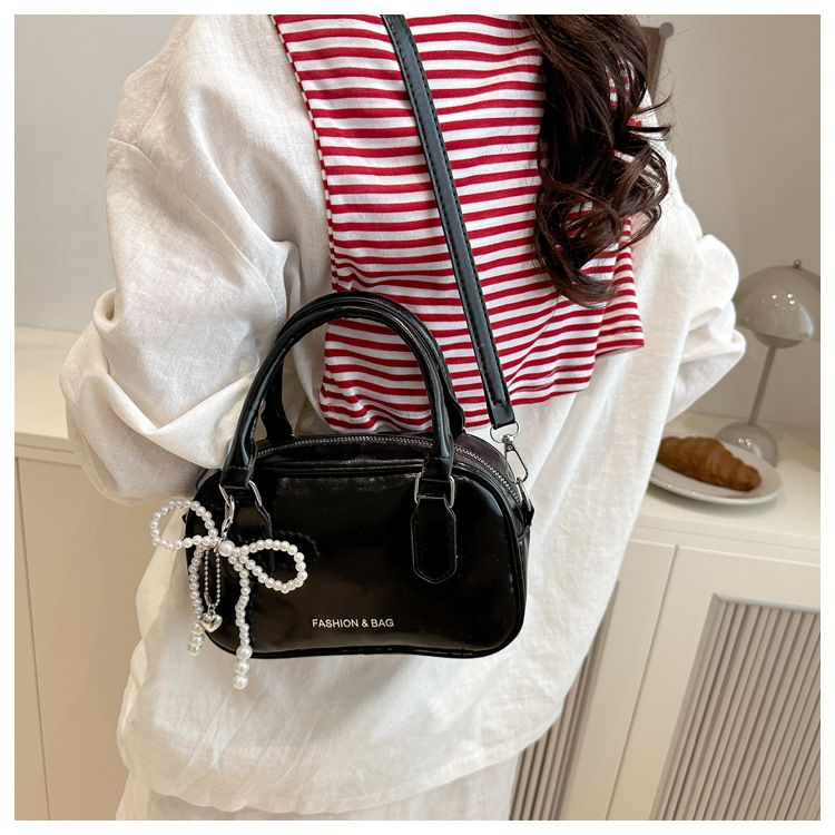 Retro Pu Leather Shoulder Pillow Bags for Women Simple Solid Color Ladies Phone Crossbody Bag Casual Female Handbag Purse Clutch