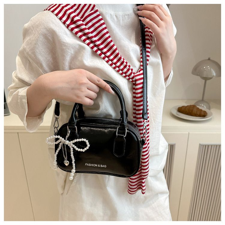 Retro Pu Leather Shoulder Pillow Bags for Women Simple Solid Color Ladies Phone Crossbody Bag Casual Female Handbag Purse Clutch
