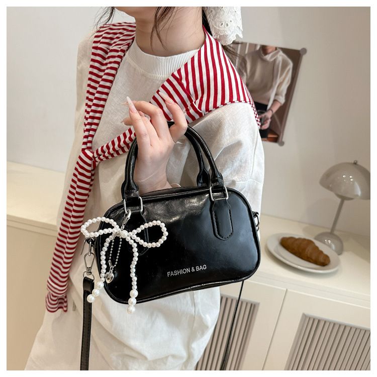 Retro Pu Leather Shoulder Pillow Bags for Women Simple Solid Color Ladies Phone Crossbody Bag Casual Female Handbag Purse Clutch