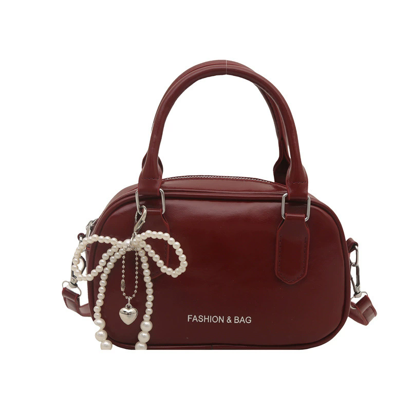 Retro Pu Leather Shoulder Pillow Bags for Women Simple Solid Color Ladies Phone Crossbody Bag Casual Female Handbag Purse Clutch