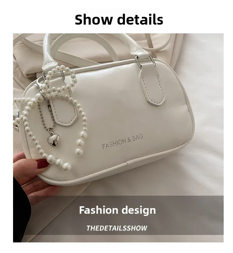 Retro Pu Leather Shoulder Pillow Bags for Women Simple Solid Color Ladies Phone Crossbody Bag Casual Female Handbag Purse Clutch