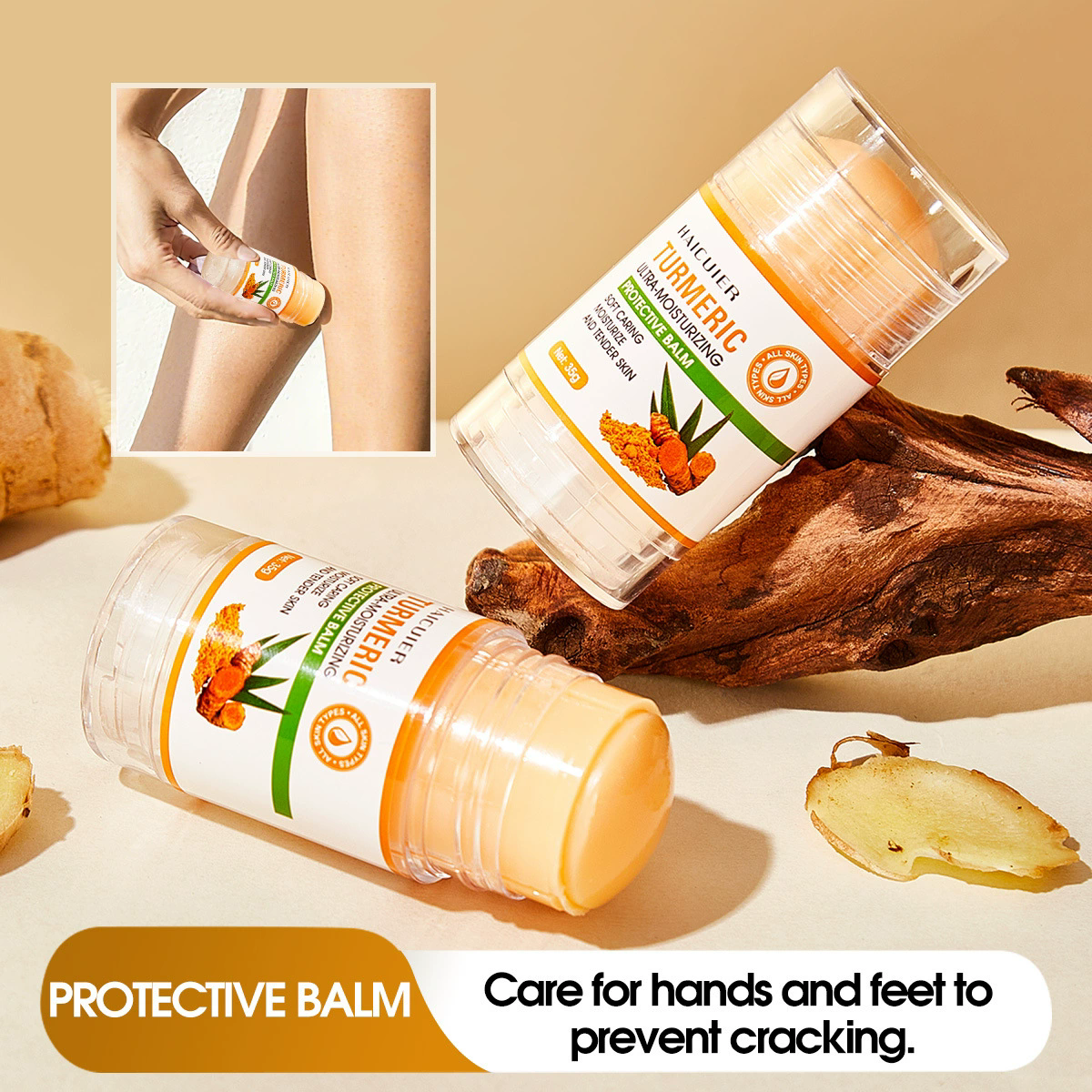 1PC    Haicuier Turmeric True Moisturizing Cream Moisturizing and Moisturizing Deep Moisturizing Body Cream