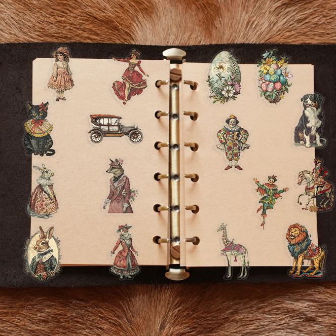 50PCS Victoria Decoration Graffiti Stickers DIY Luggage Notebook Skateboarding Motorcycle PET Waterproof Stickers H-42