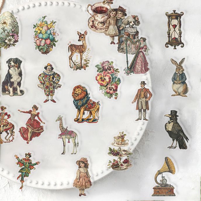 50PCS Victoria Decoration Graffiti Stickers DIY Luggage Notebook Skateboarding Motorcycle PET Waterproof Stickers H-42
