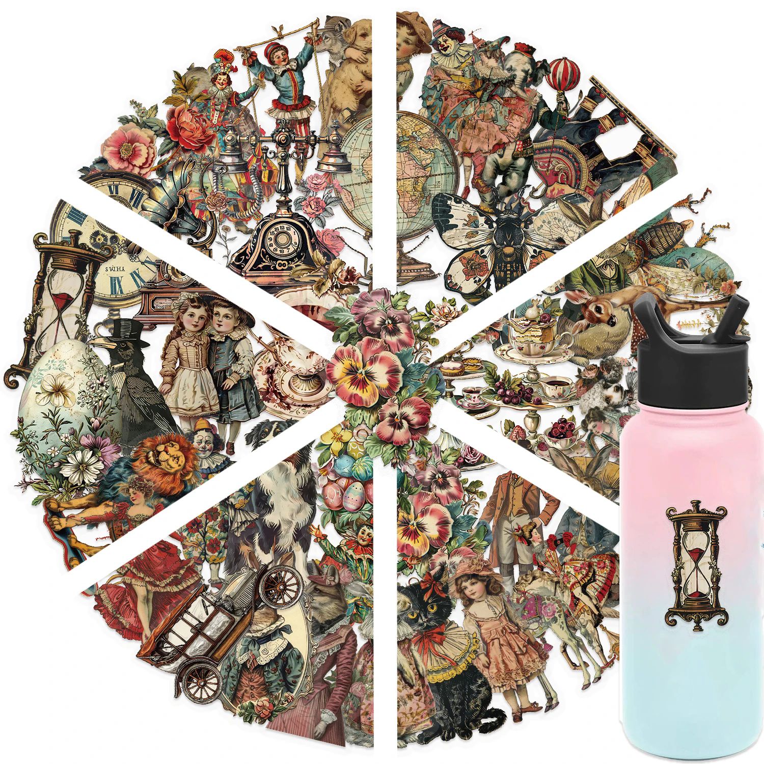 50PCS Victoria Decoration Graffiti Stickers DIY Luggage Notebook Skateboarding Motorcycle PET Waterproof Stickers H-42