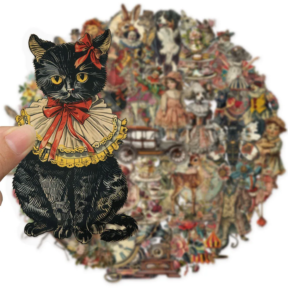 50PCS Victoria Decoration Graffiti Stickers DIY Luggage Notebook Skateboarding Motorcycle PET Waterproof Stickers H-42