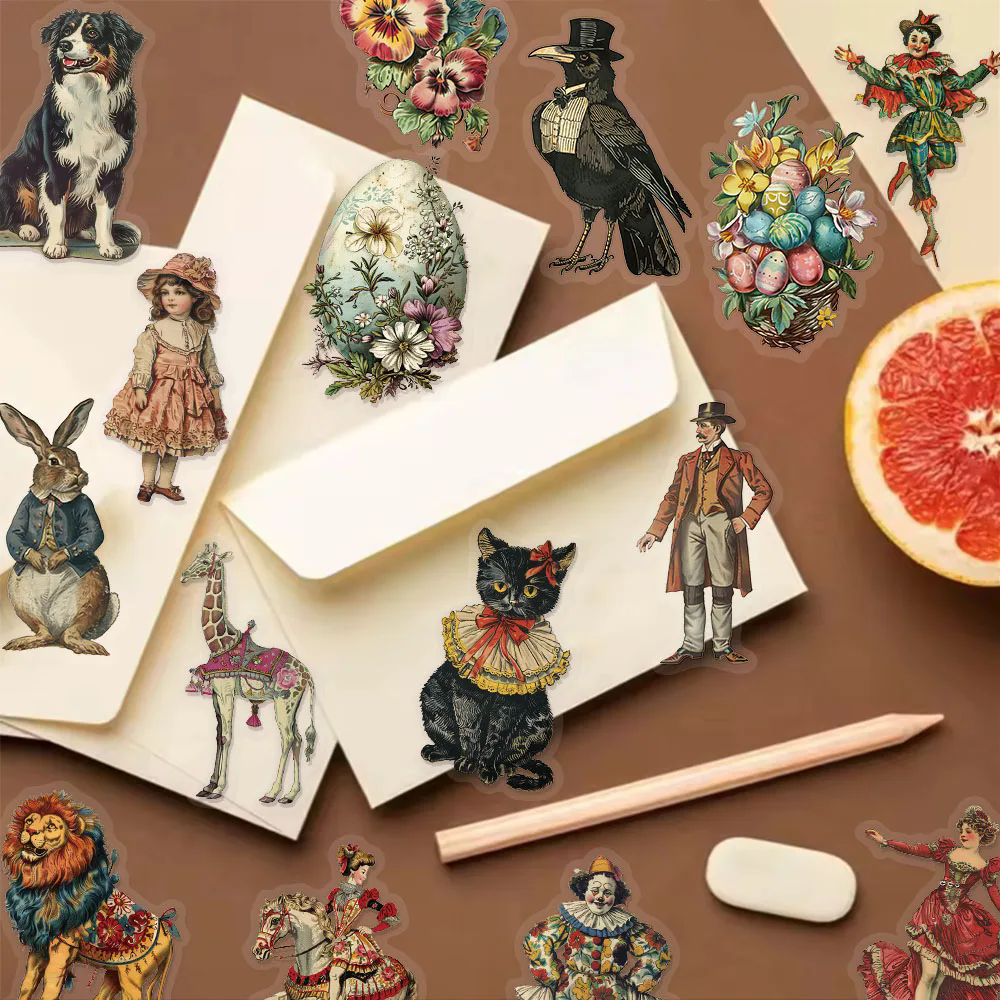 50PCS Victoria Decoration Graffiti Stickers DIY Luggage Notebook Skateboarding Motorcycle PET Waterproof Stickers H-42