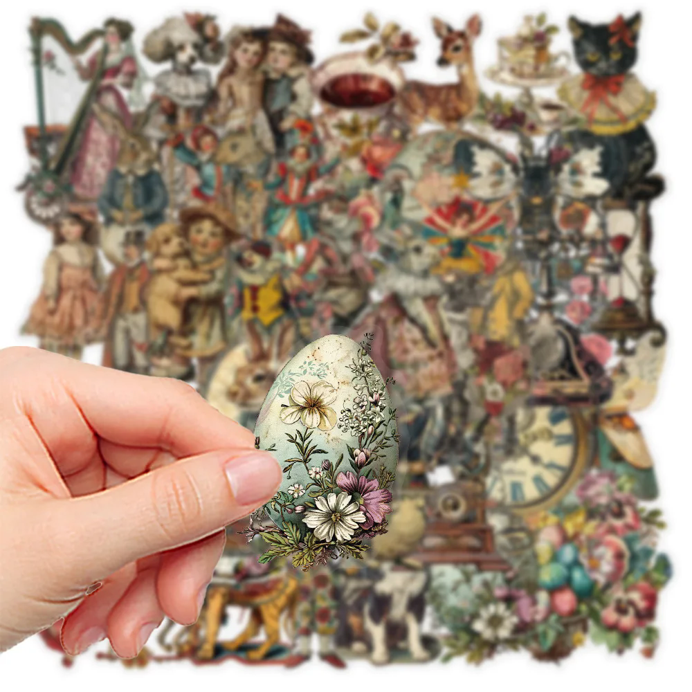 50PCS Victoria Decoration Graffiti Stickers DIY Luggage Notebook Skateboarding Motorcycle PET Waterproof Stickers H-42