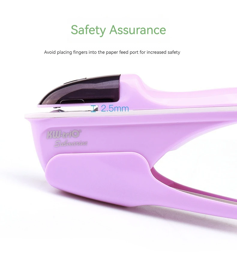 1PCDesktop Stapleless Stapler For Fixing Up To 8 Sheets For Home School Office Desktop Stapler Ticket Paper And Document Binding