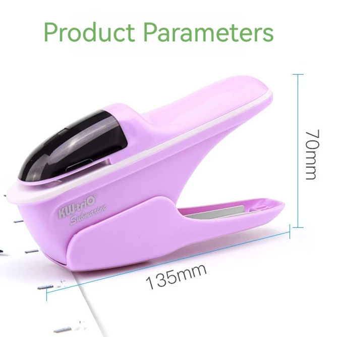 1PCDesktop Stapleless Stapler For Fixing Up To 8 Sheets For Home School Office Desktop Stapler Ticket Paper And Document Binding
