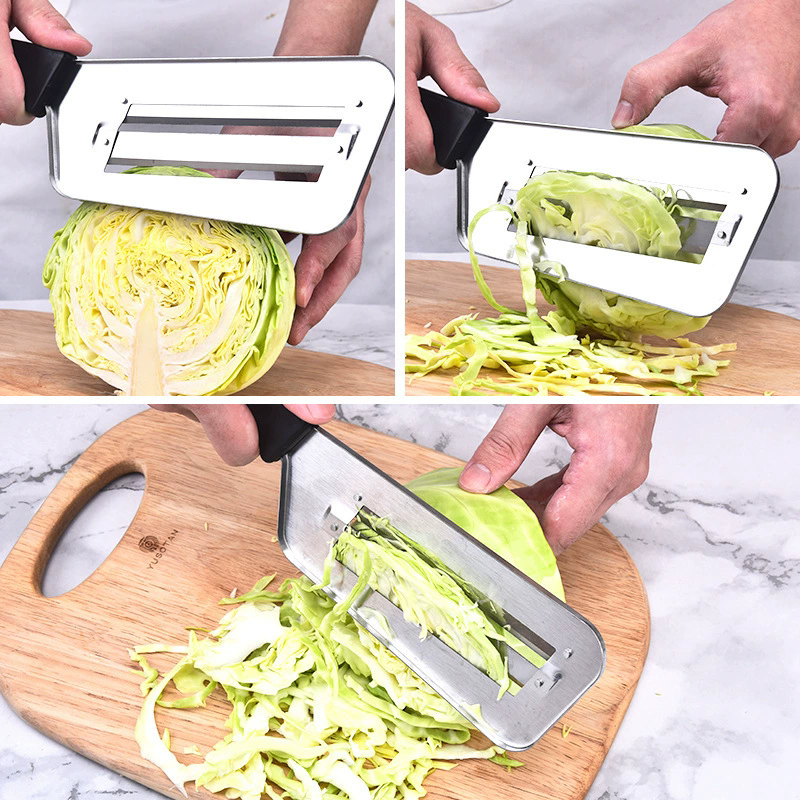 Cabbage Shredder Double-blade Planer Vegetable Graters Knife Slicing Hand Slicer Manual Cabbage Lettuce Cutter Kitchen Gadgets