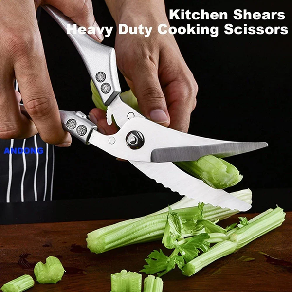 Stainless Steel Chicken Bone Scissors Kitchen Acceesories Household Food Scissors Fish Modern Kitchen Utensils Multipurpose Meat