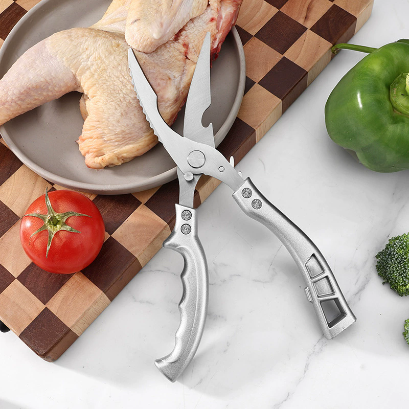 Stainless Steel Chicken Bone Scissors Kitchen Acceesories Household Food Scissors Fish Modern Kitchen Utensils Multipurpose Meat