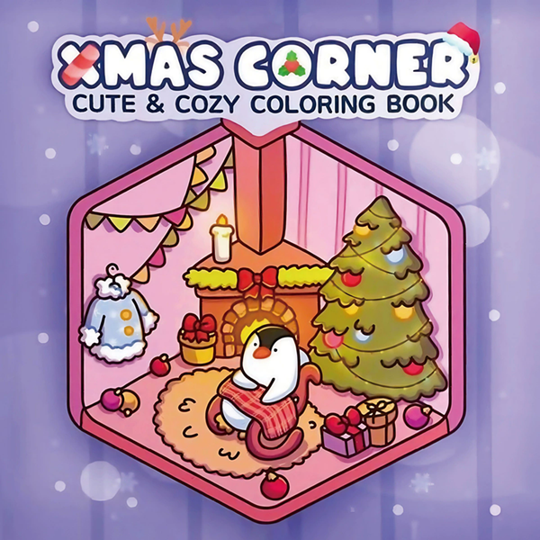 1PC   Cute Cartoon Coloring Book Educational Stress Relief Paperback Painting Gift Montessori Drawing Toy for Adults And Teens