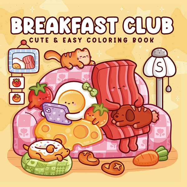 1PC   Cute Cartoon Coloring Book Educational Stress Relief Paperback Painting Gift Montessori Drawing Toy for Adults And Teens
