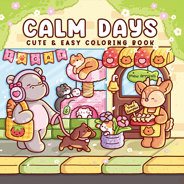 1PC   Cute Cartoon Coloring Book Educational Stress Relief Paperback Painting Gift Montessori Drawing Toy for Adults And Teens