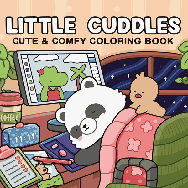 1PC   Cute Cartoon Coloring Book Educational Stress Relief Paperback Painting Gift Montessori Drawing Toy for Adults And Teens