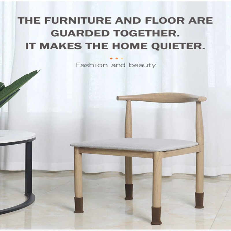 4PCs Furniture Leg Socks Non Slip No Scratch Noise Furniture Socks High Elastic Knitted Chair Leg Protectors for Hardwood Floor