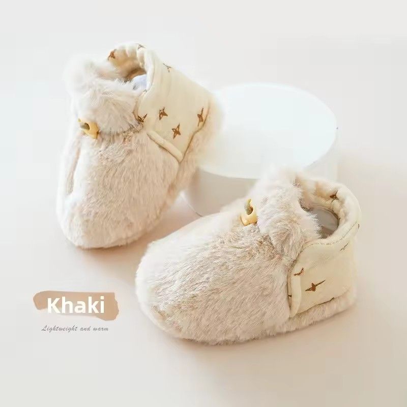 2025 Autumn/Winter Baby Shoes: Fleece-Lined Thick Warm Sock-Shoes, Soft Sole Pre-WalkersNon-Slip, Cozy for 0-6 Months Newborns