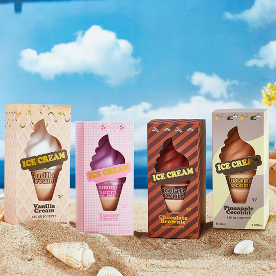 Ice Cream Chocolate Coffee Caramel Vanilla Perfume Spray,Sweet Warm Oriental Gourmand Women Scent,Coconut Fruity Fragrance Mist