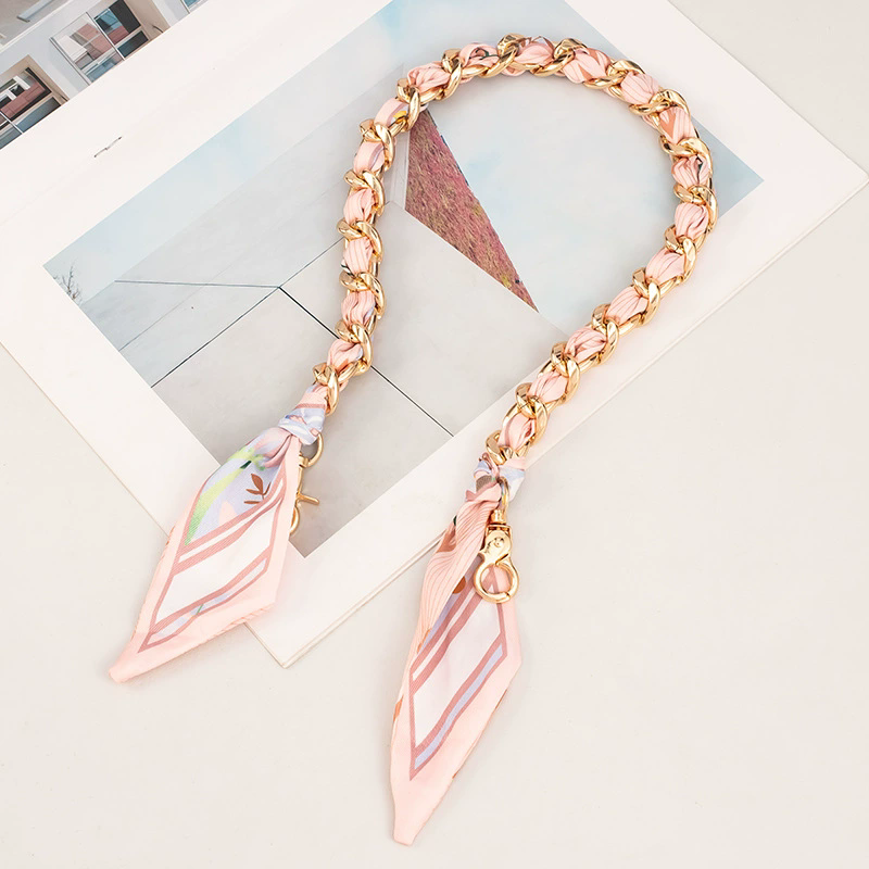 Minimalist Bag Strap Adjustable Chain Weave Scarf Replacement Shoulder Strap For Women Purse Fashion Decor bag accessories