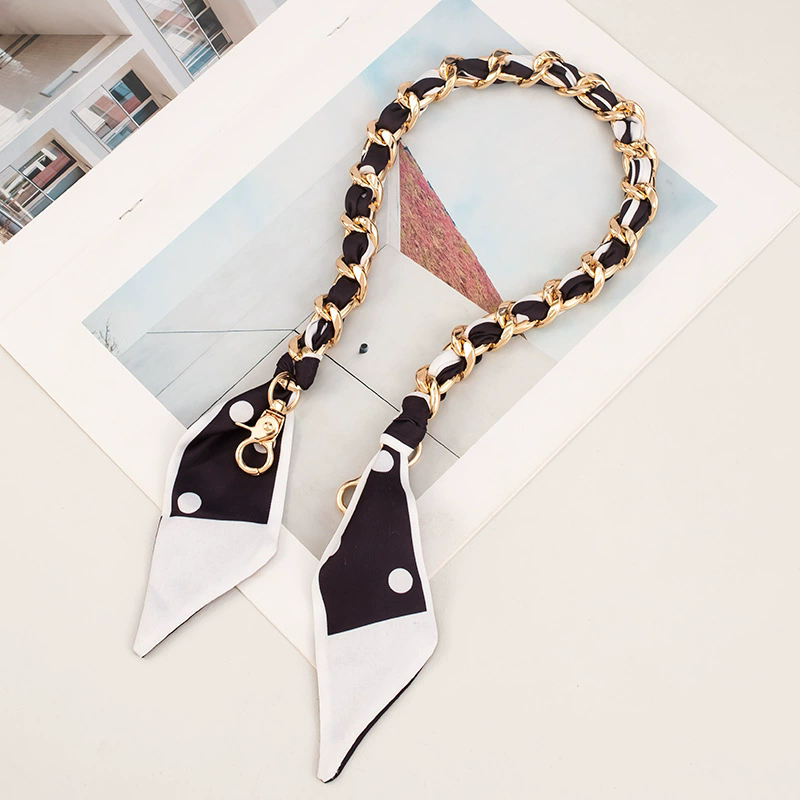 Minimalist Bag Strap Adjustable Chain Weave Scarf Replacement Shoulder Strap For Women Purse Fashion Decor bag accessories