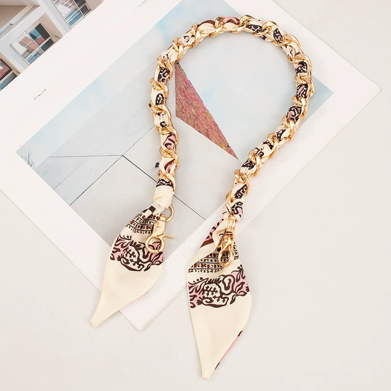 Minimalist Bag Strap Adjustable Chain Weave Scarf Replacement Shoulder Strap For Women Purse Fashion Decor bag accessories