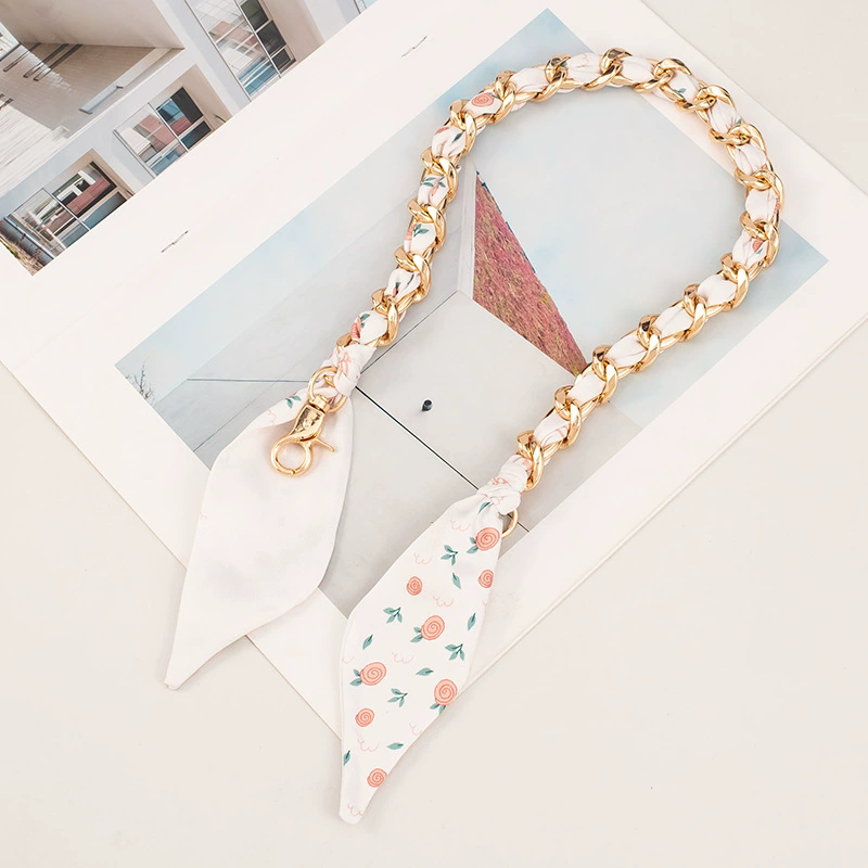 Minimalist Bag Strap Adjustable Chain Weave Scarf Replacement Shoulder Strap For Women Purse Fashion Decor bag accessories
