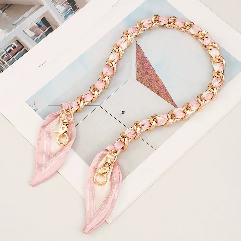 Minimalist Bag Strap Adjustable Chain Weave Scarf Replacement Shoulder Strap For Women Purse Fashion Decor bag accessories