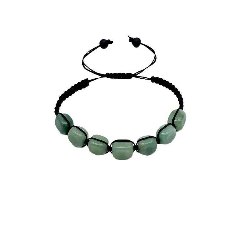 Square Beads 7 Chakra Treatment Crystal Bracelet Yoga Stone Adjustable Bracelet Meditation Relaxation Anxiety Women's Bracele