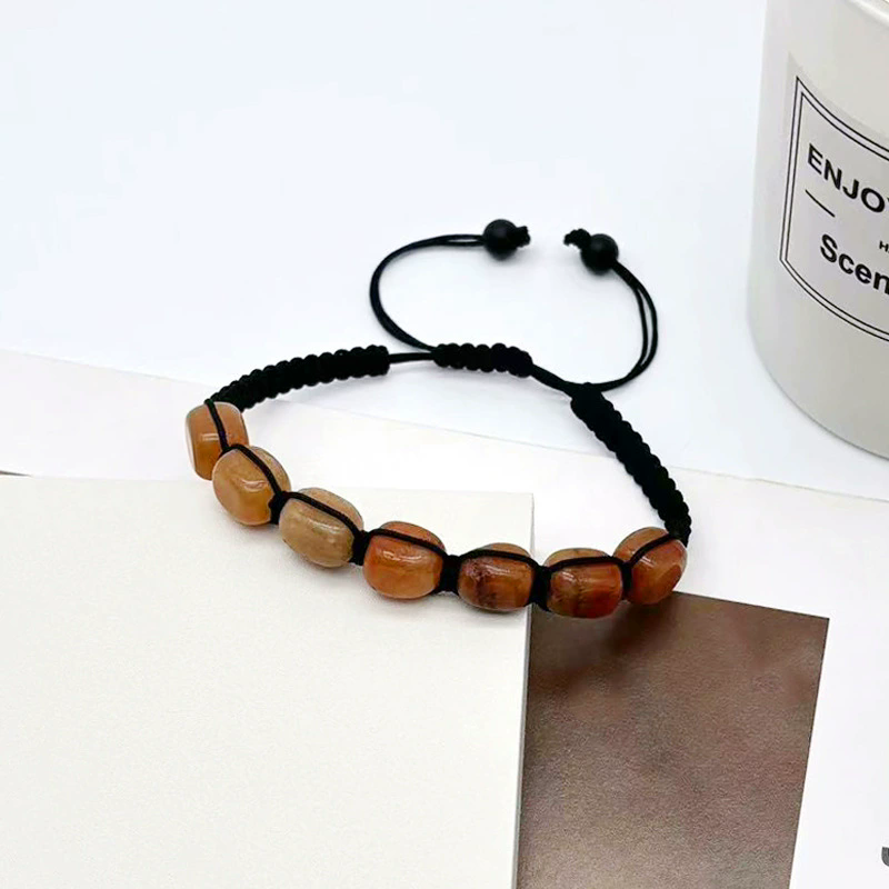 Square Beads 7 Chakra Treatment Crystal Bracelet Yoga Stone Adjustable Bracelet Meditation Relaxation Anxiety Women's Bracele