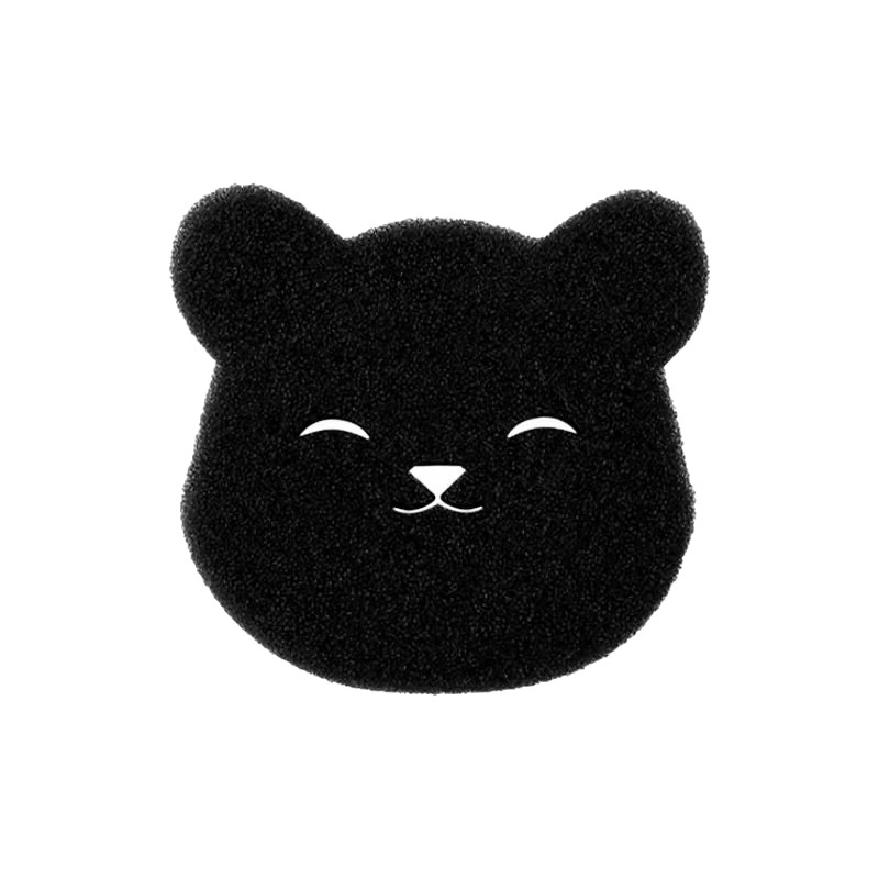 6Sets Of Household Pet Hair Remover, Machine Washed Bear Sticky Sponge, Reusable, Suitable For Washing Machine, Dryer, Black