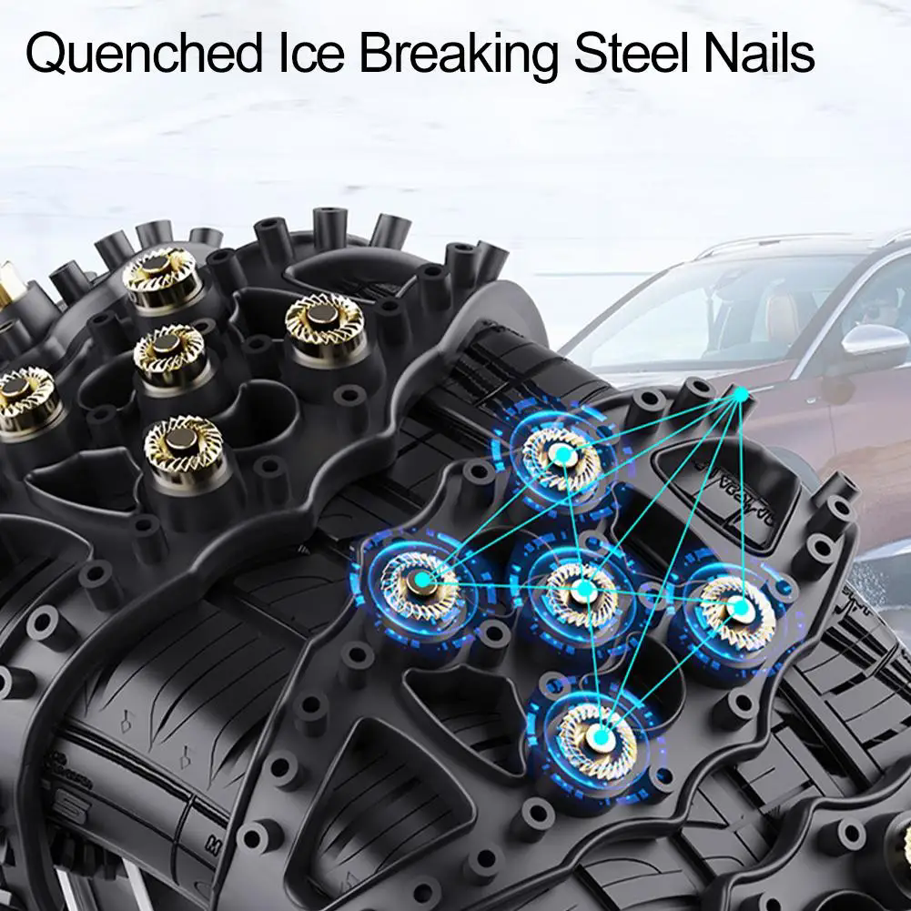 Universal Snow Chains for Car SUV Truck Winter Tire Chains Anti Slip Easy to Install Car Wheel Accessories for Safe Driving（Note: This product is priced at 1 unit, and the picture shows the effect of