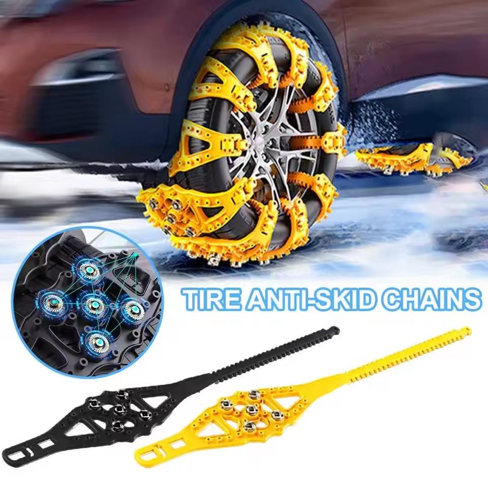 Universal Snow Chains for Car SUV Truck Winter Tire Chains Anti Slip Easy to Install Car Wheel Accessories for Safe Driving（Note: This product is priced at 1 unit, and the picture shows the effect of